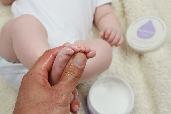 Baby massage with Kokoso Baby Coconut Oil