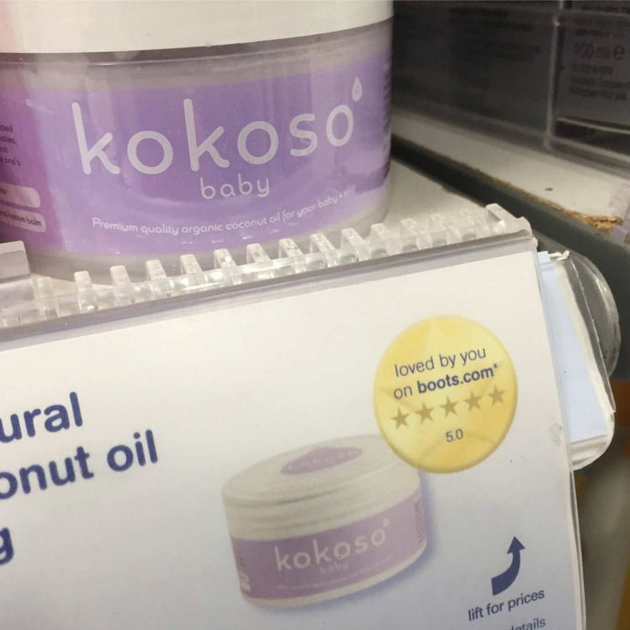 Kokoso Baby is officially a five-star product on Boots