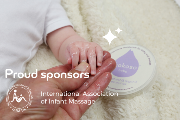 Kokoso proudly sponsors the  UK's no.1 baby massage association