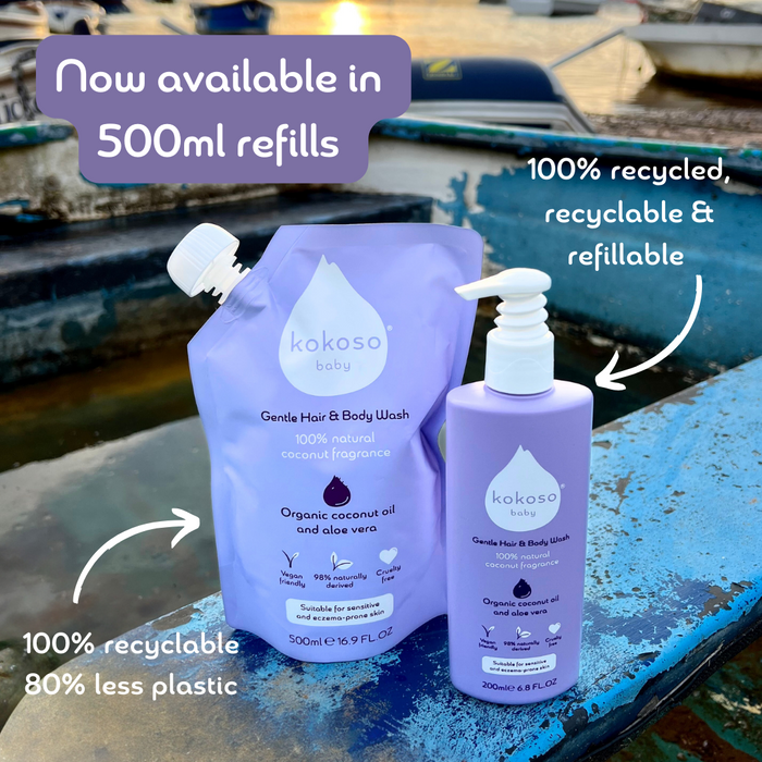 Kokoso Baby Wash Gentle Hair Body Wash Kokoso