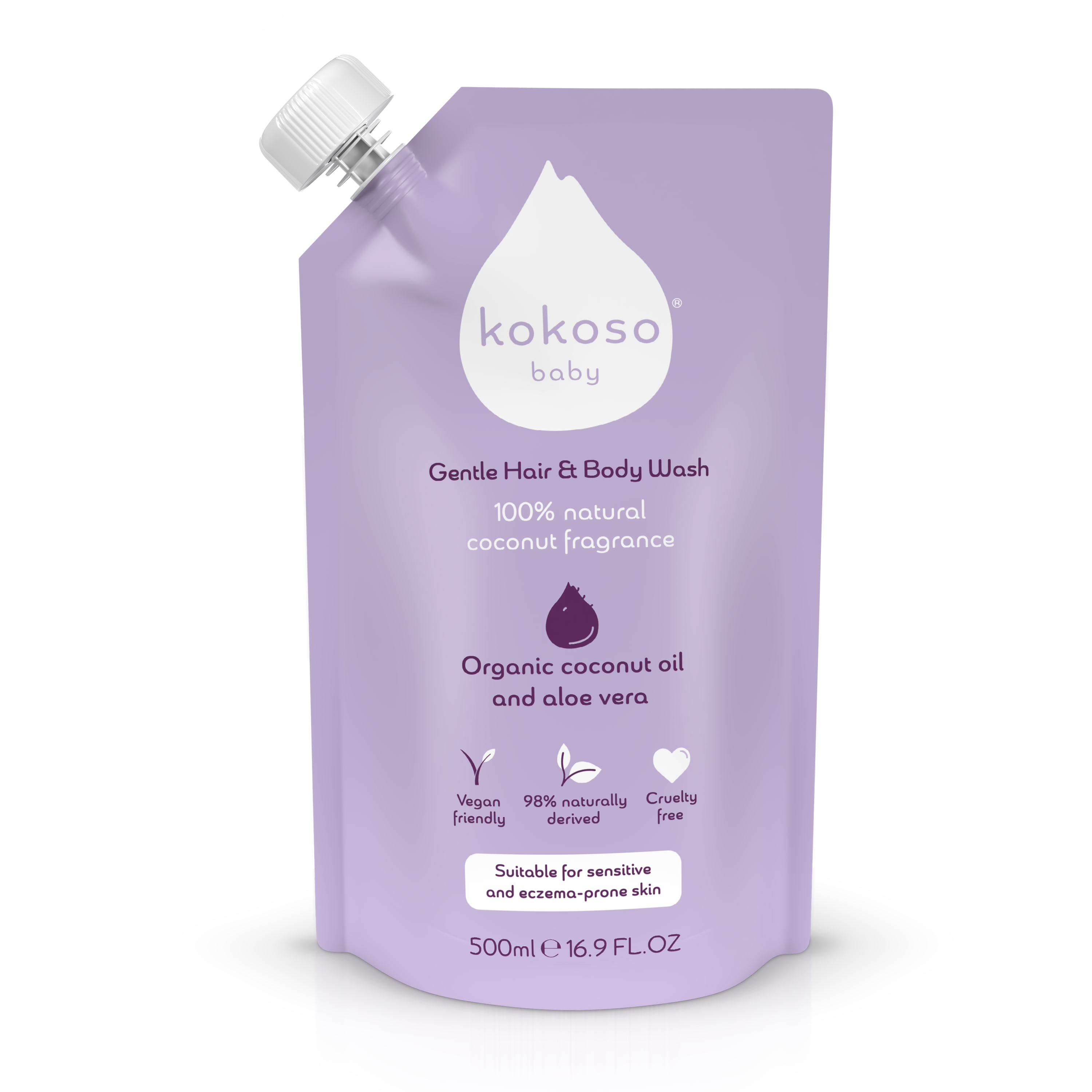 Kokoso Baby Wash | Gentle Hair & Body Wash | Kokoso